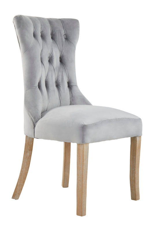 Ardela & Co Mayfair Grey Button Dining Chair