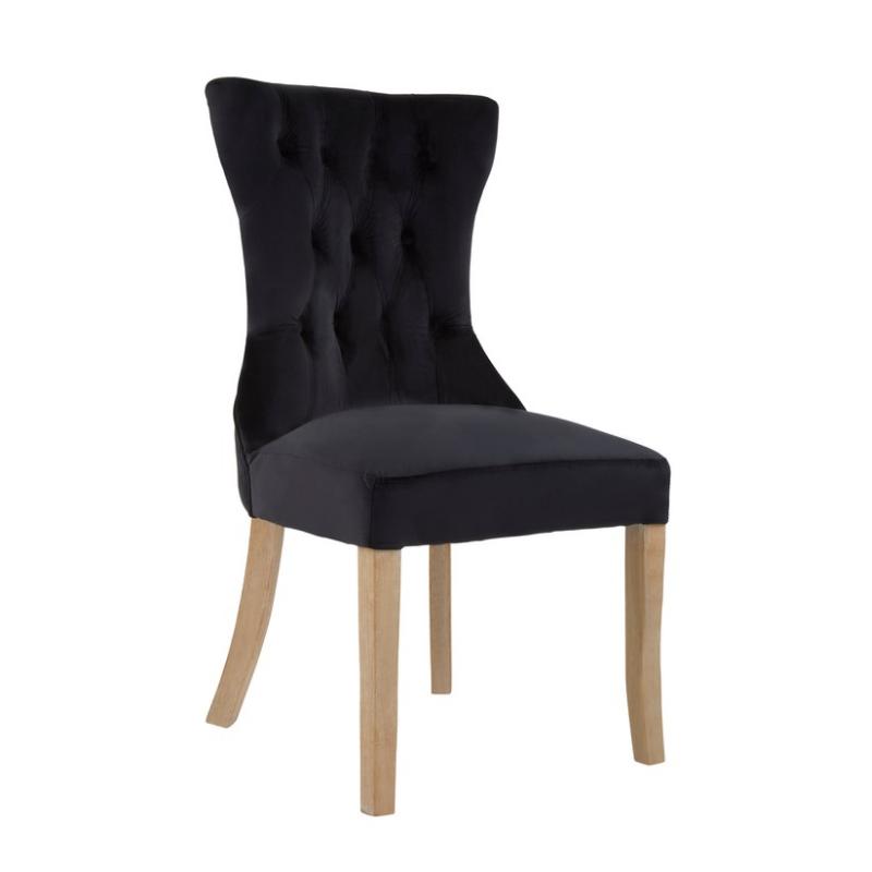 Ardela & Co Mayfair Black Button Dining Chair