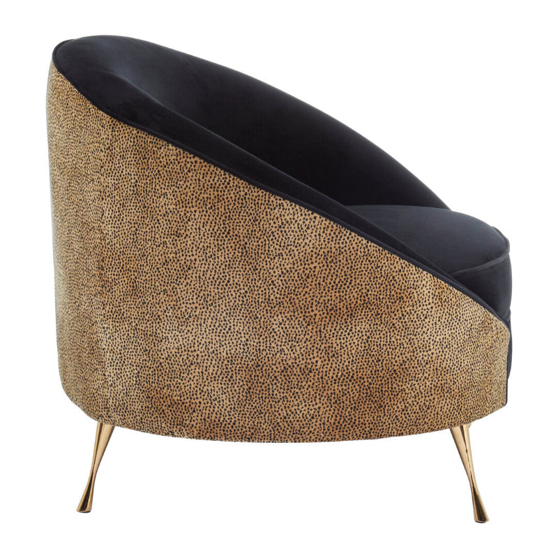 Ardela & Co Milan Leopard Print Armchair