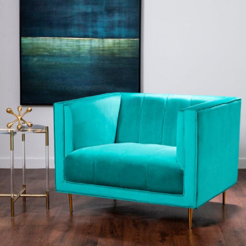 Ardela & Co Ottavia Teal Armchair