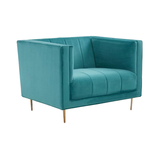 Ardela & Co Ottavia Teal Armchair