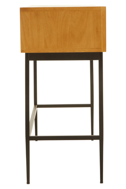 Ardela & Co Jenkins Two Drawer Natural Finish Console Table