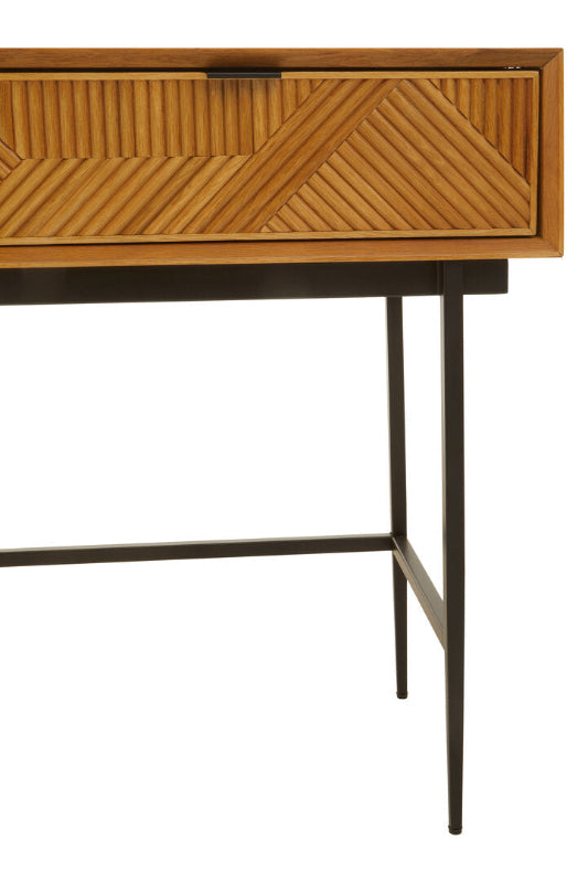 Ardela & Co Jenkins Two Drawer Natural Finish Console Table
