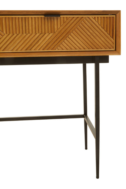 Ardela & Co Jenkins Two Drawer Natural Finish Console Table