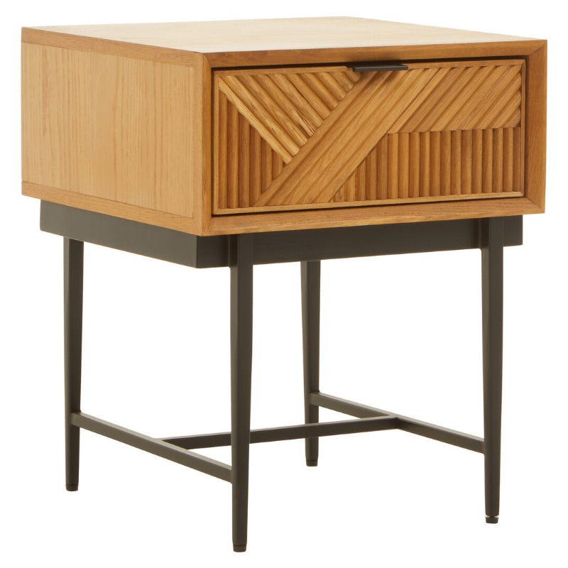 Ardela & Co Jenkins Natural Side Table With One Drawer