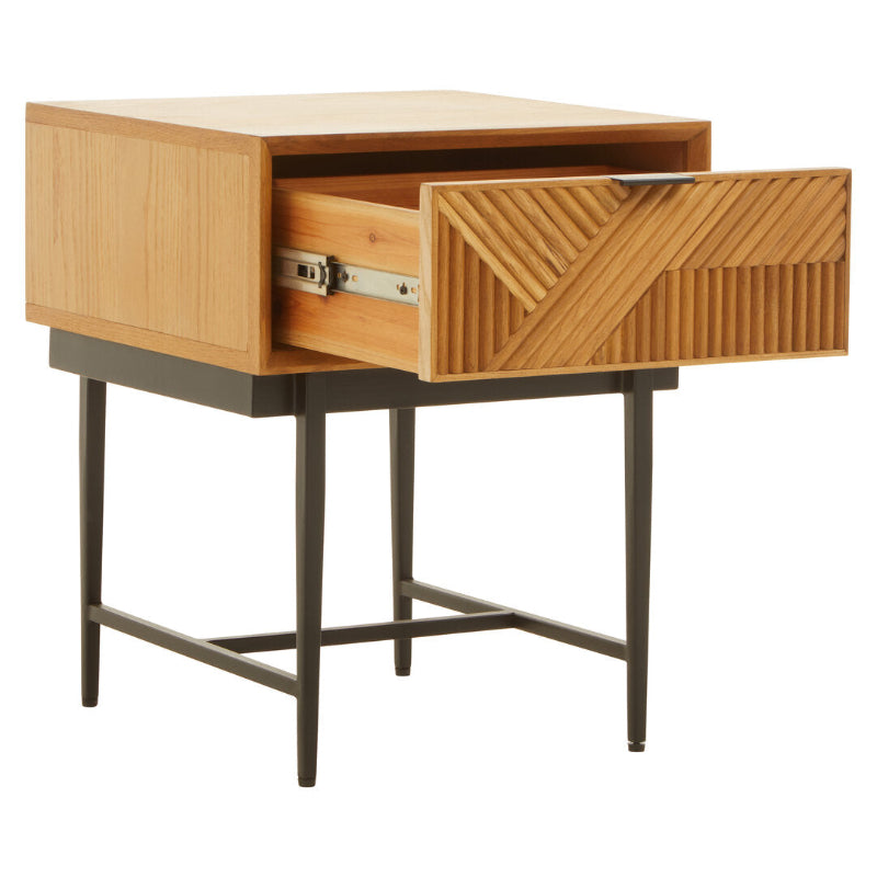 Ardela & Co Jenkins Natural Side Table With One Drawer