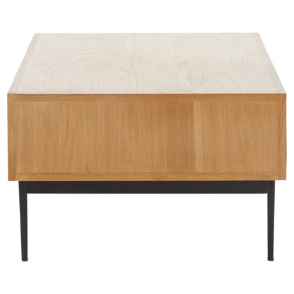 Ardela & Co Jenkins Natural Finish Wooden Coffee Table With Drawers