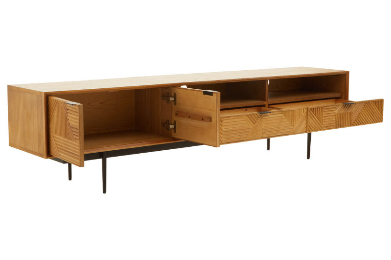 Ardela & Co Jenkins Natural Finish Wooden Media Unit
