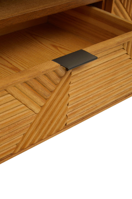 Ardela & Co Jenkins Natural Finish Wooden Media Unit