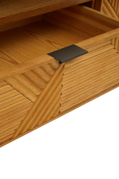 Ardela & Co Jenkins Natural Finish Wooden Media Unit