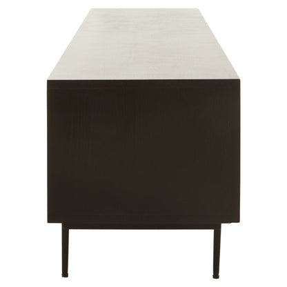 Ardela & Co Jenkins Black Finish Wooden Media Unit