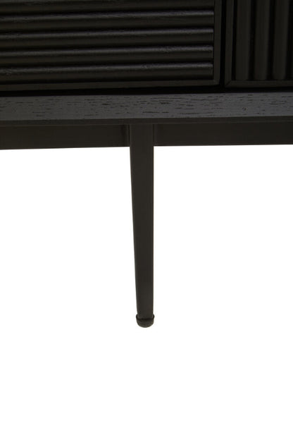 Ardela & Co Jenkins Black Finish Wooden Media Unit