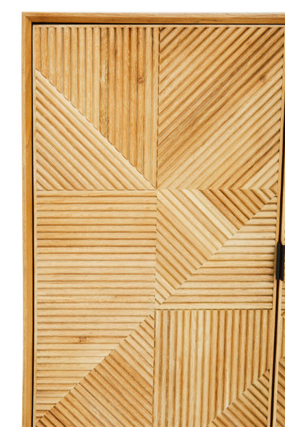 Ardela & Co Jenkins Natural Wooden Cabinet With Drawers