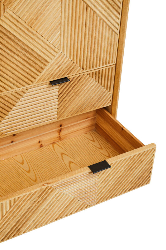 Ardela & Co Jenkins Natural Wooden Cabinet With Drawers