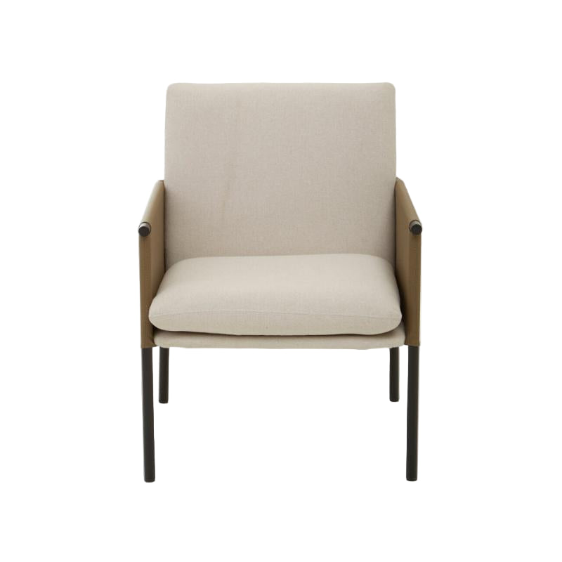 Whitedining table with brown frame on a white background