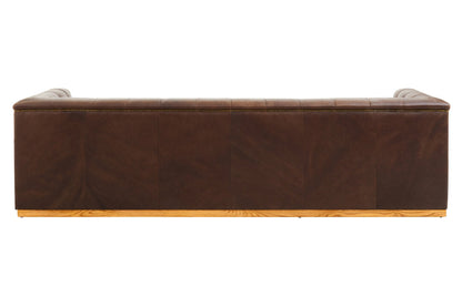 Ardela & Co King Three Seater Tufted Leather Sofa