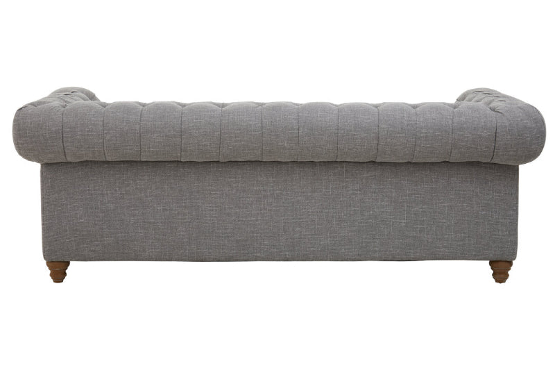 Ardela & Co Savannah Three Seat Grey Linen Sofa