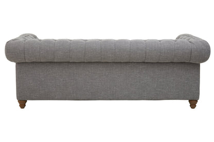 Ardela & Co Savannah Three Seat Grey Linen Sofa