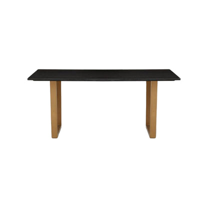 Ardela & Co Valentino Black Marble Top Rectangular Dining Table