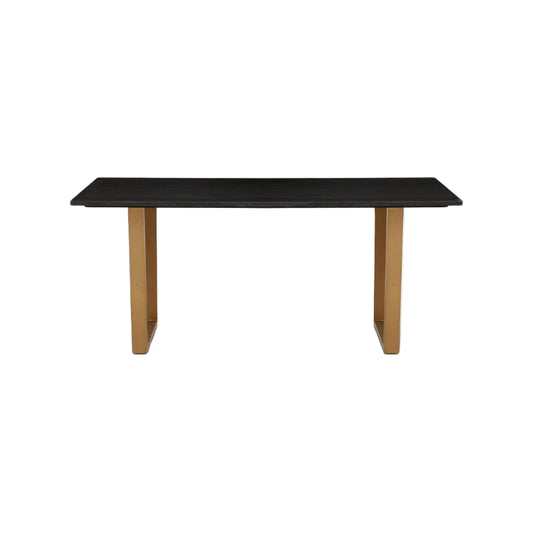 Ardela & Co Valentino Black Marble Top Rectangular Dining Table