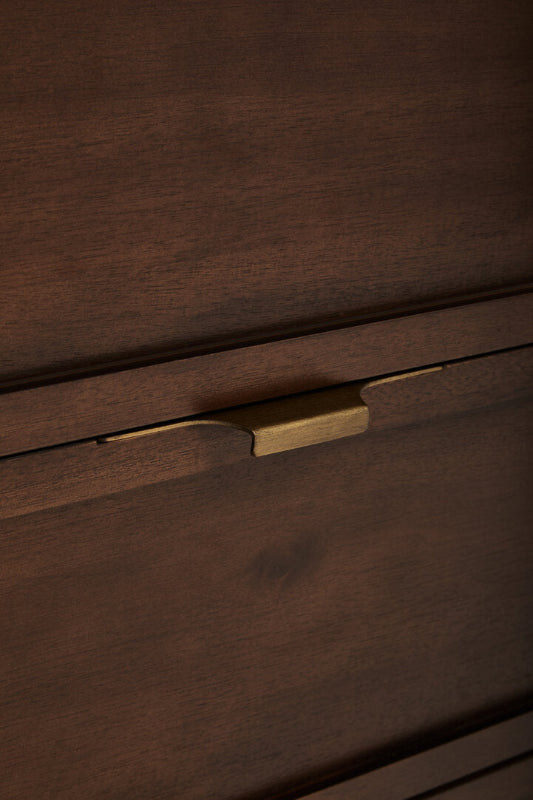 Ardela & Co Berkley Acacia Wood Effect Sideboard With Drawers And Sliding Doors