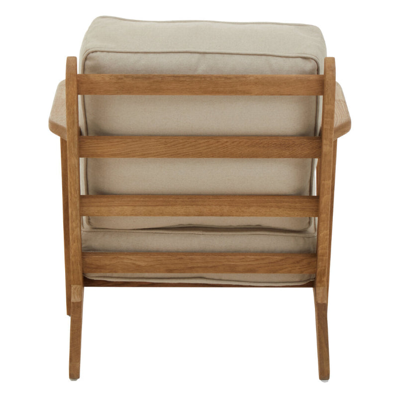 Ardela & Co Hampstead Natural Linen And Oak Armchair