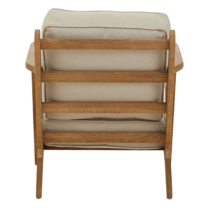 Ardela & Co Hampstead Natural Linen And Oak Armchair