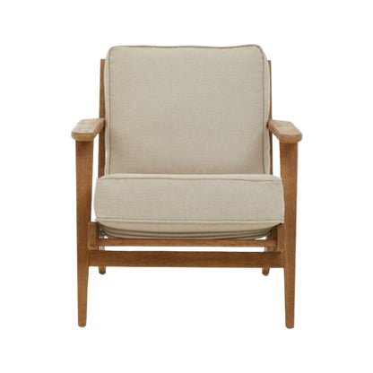 Ardela & Co Hampstead Natural Linen And Oak Armchair