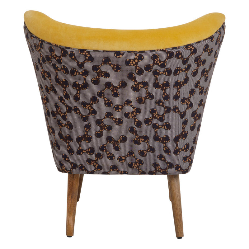 Ardela & Co Corena Yellow Print Chair