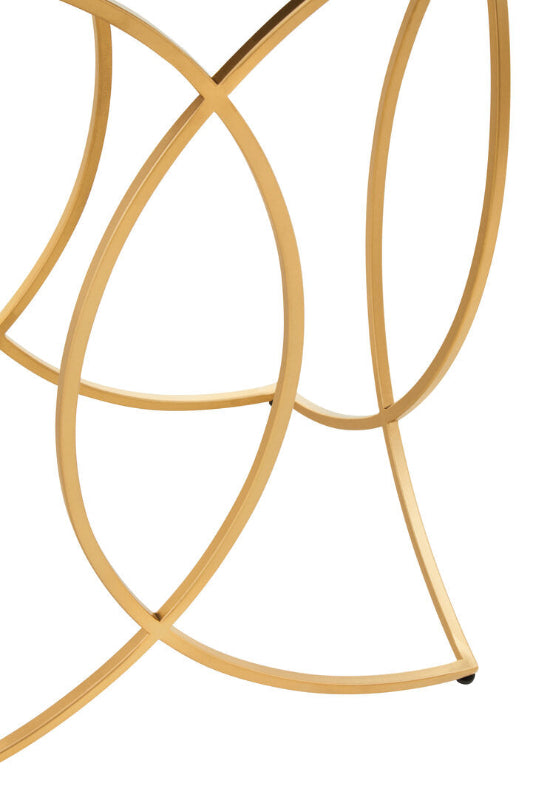 Ardela & Co Kinsley Black Marble and Gold Console Table