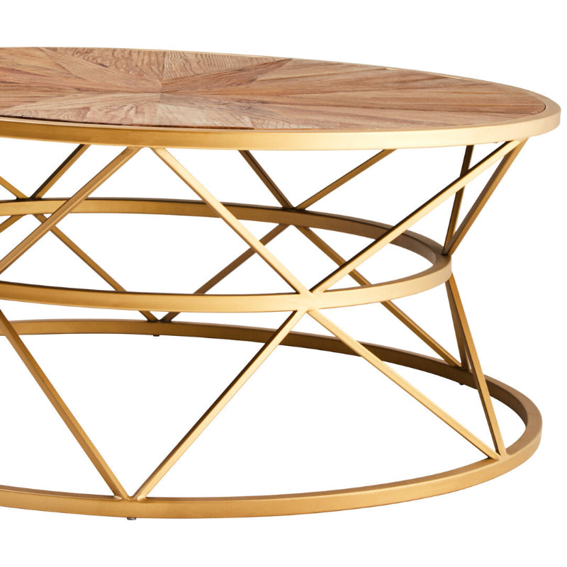 Ardela & Co Jovi Elm Wood Round Coffee Table