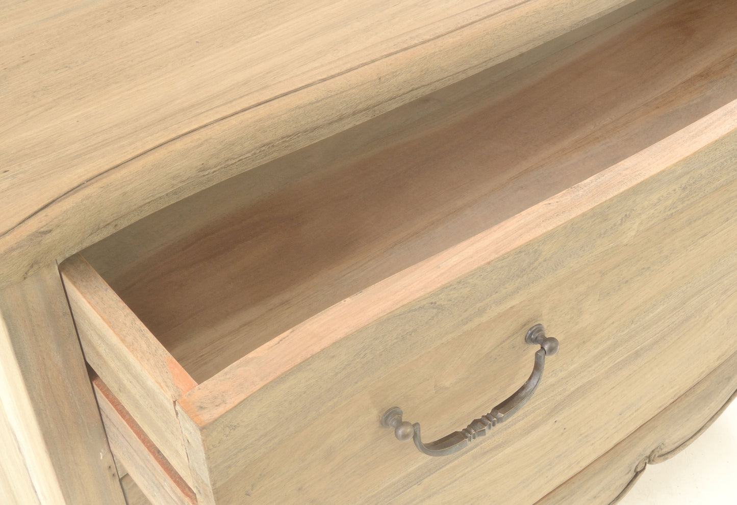 Avelor French Inspired Bleached Mahogany 3 Drawer Chest of Drawers