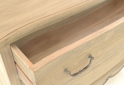 Avelor French Inspired Bleached Mahogany 3 Drawer Chest of Drawers