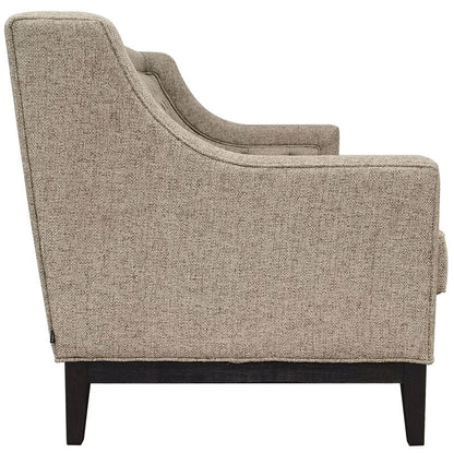 Libra Interiors Theodore Buttoned Sofa Dark Taupe