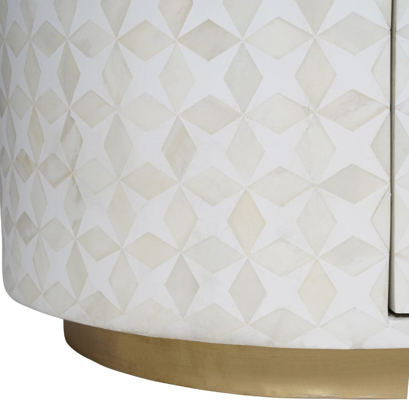 Libra Aspen Bone Inlay Two-Door & Three-Drawer Sideboard