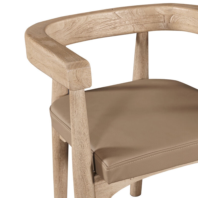 Libra Interiors Arena Leather Dining Chair