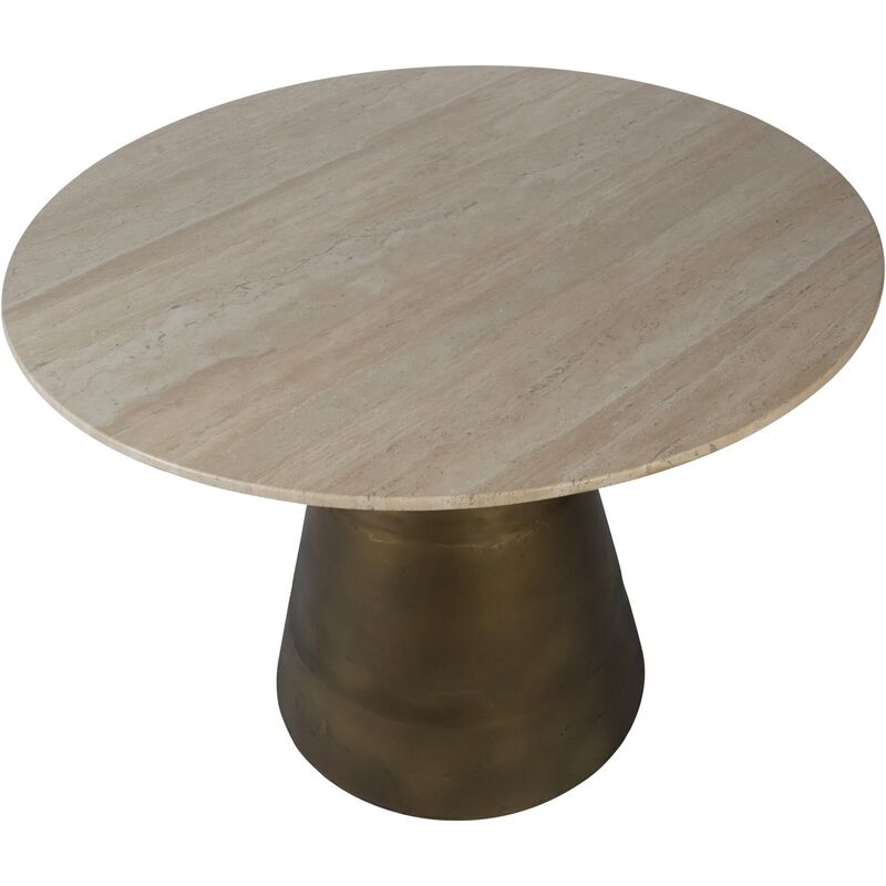 Libra Interiors Clifton Light Travertine Round Dining Table
