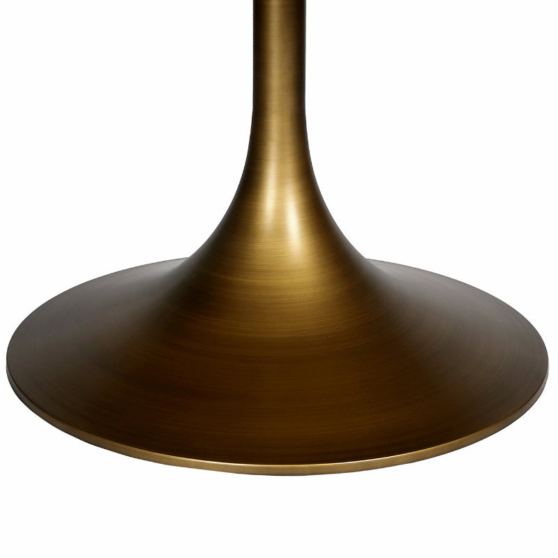 Brass pedestal on a white background