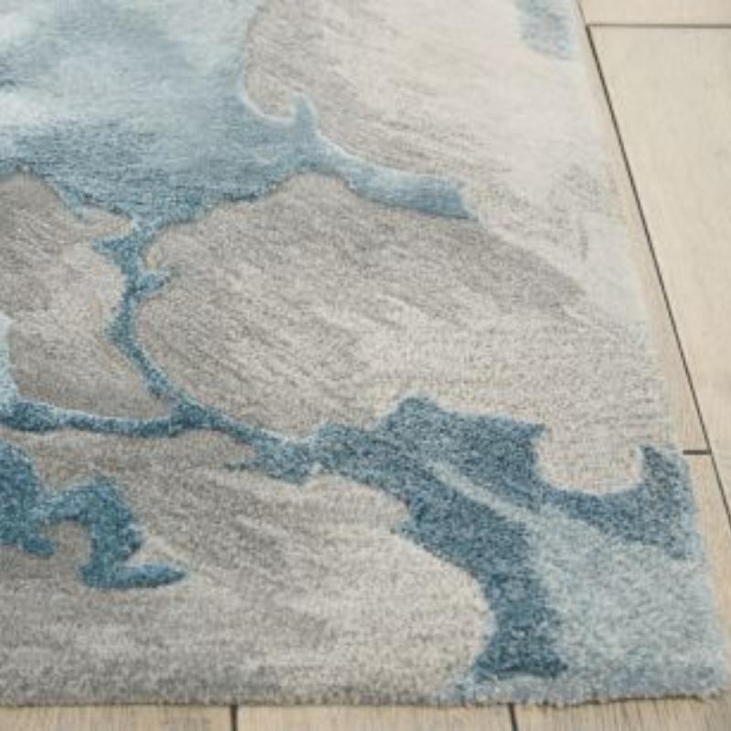Nourison Prismatic Marble Effect Rug - Grey & Slate