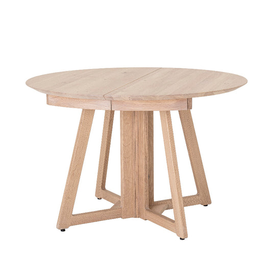 Bloomingville Owen Oak Round Extending Dining Table