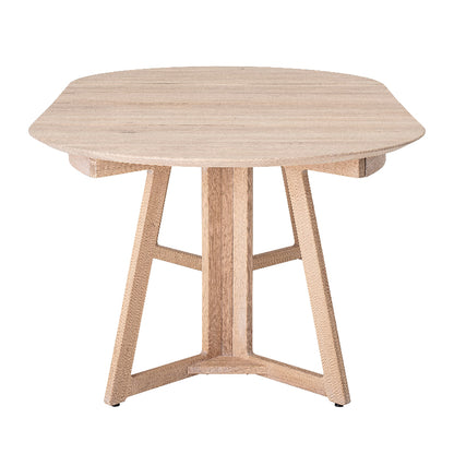 Bloomingville Owen Oak Round Extending Dining Table