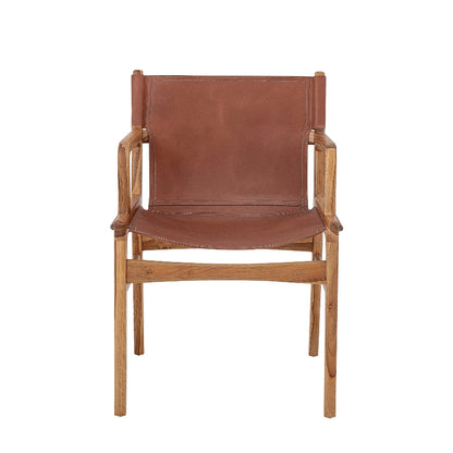 Bloomingville Ollie Brown Leather Lounge Chair