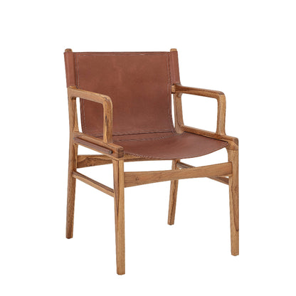 Bloomingville Ollie Brown Leather Lounge Chair