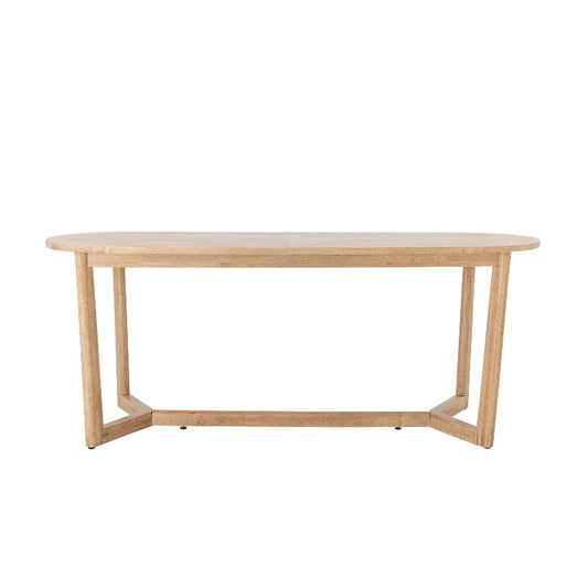 Bloomingville Serrone Dining Table in Nature Rubberwood