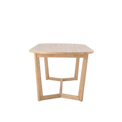 Wooden table on a white background