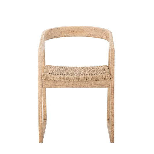 Bloomingville Serrone Dining Chair in Nature Rubberwood