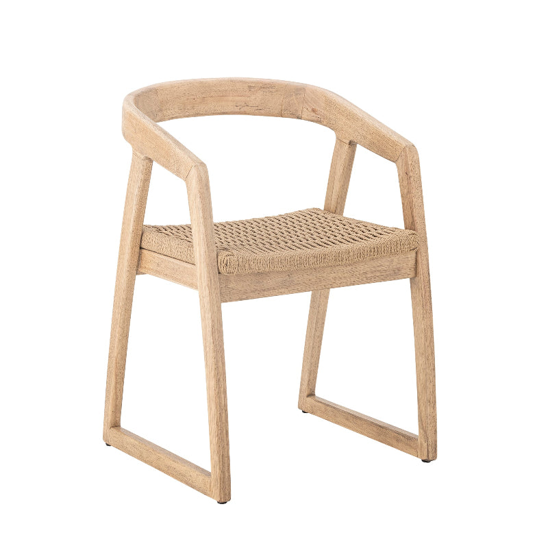 Bloomingville Serrone Dining Chair in Nature Rubberwood