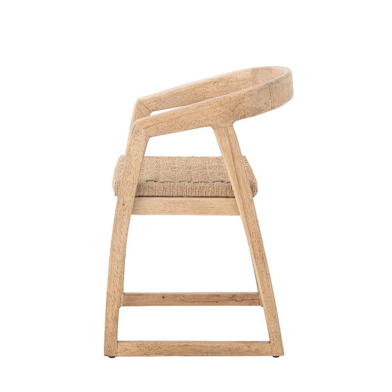Bloomingville Serrone Dining Chair in Nature Rubberwood