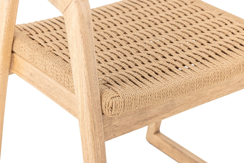Bloomingville Serrone Dining Chair in Nature Rubberwood