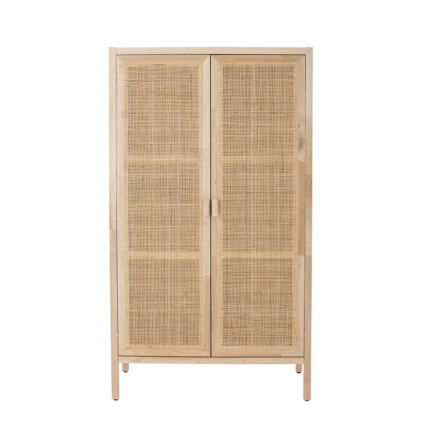 Bloomingville Marikka Pine and Rattan Wardrobe